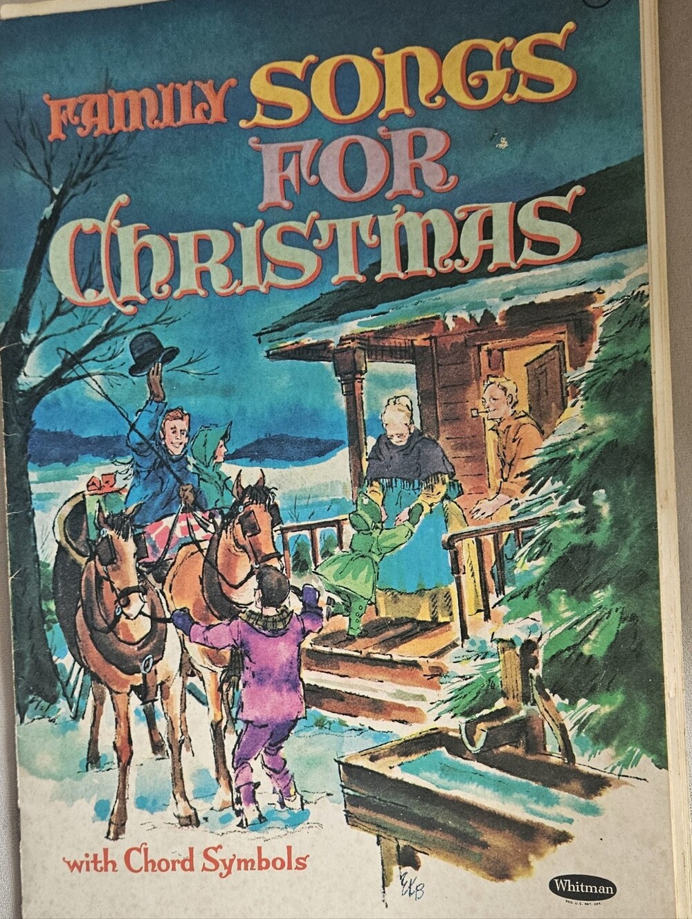 Vintage (1957) Holiday Christmas Carols. Using Chords & Symbols.